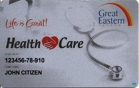 Download Malaysia health care card Photoshop template